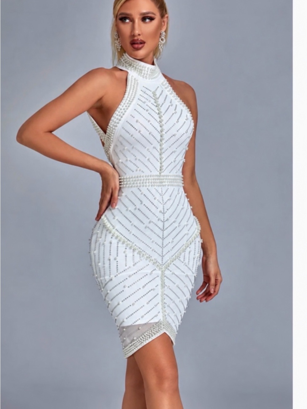 White Cocktail Dress Bella Barnett